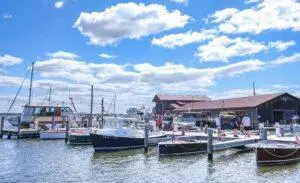 Docked Boats at waterfront