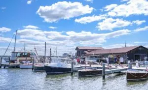 Docked Boats at waterfront