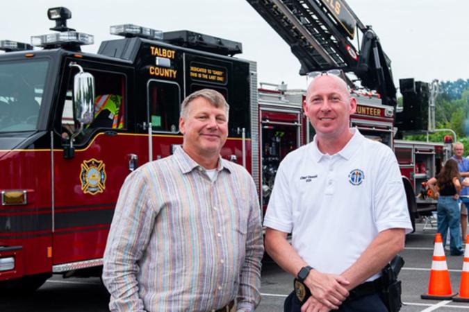 Don Richardson, Town Manager & Chief Oswald 